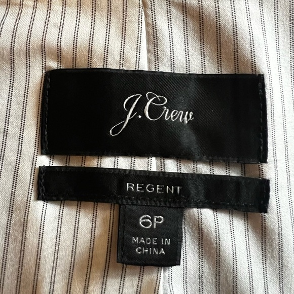 J.Crew Regent blazer in wool flannel Black Size 6P - Picture 8 of 10